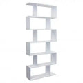 Libreria Alana Bianca e Naturale: Melammina, 80x23,5x190,5