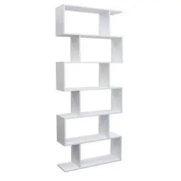 Libreria Alana Bianca e Naturale: Melammina, 80x23,5x190,5