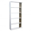Libreria Alisha Bianca e Naturale, 90x23,5x180