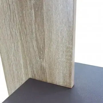 Libreria Alisha Grigia e Naturale, 90x23,5x180
