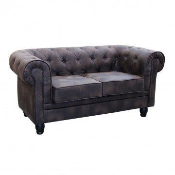 Divano Chesterfield in ecopelle bianca o marrone vintage 2 o 3 posti
