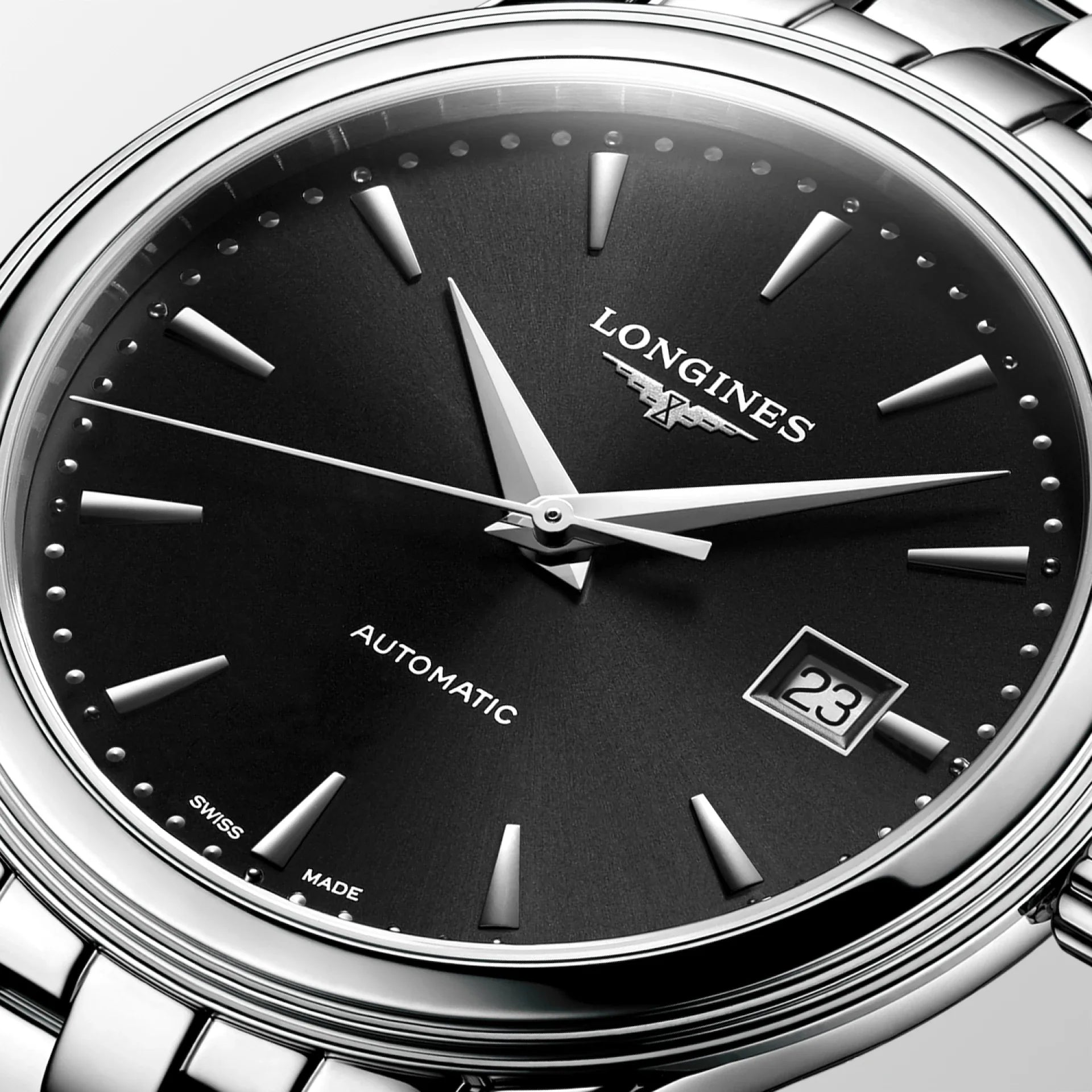Longines Flagship Classic – Orologio automatico Swiss Made nero L4.984.4.59.6