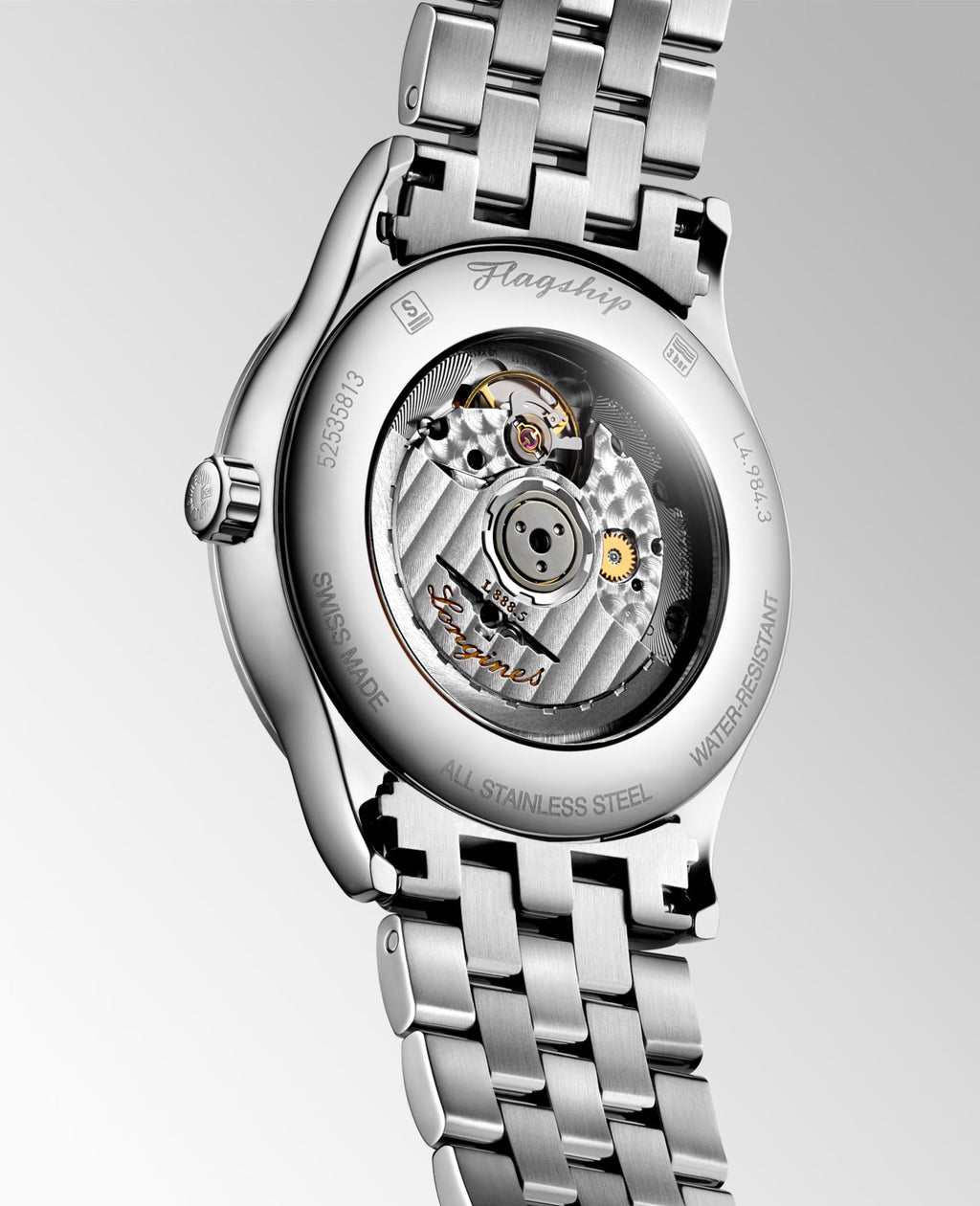 Longines Flagship Classic – Orologio automatico Swiss Made nero L4.984.4.59.6