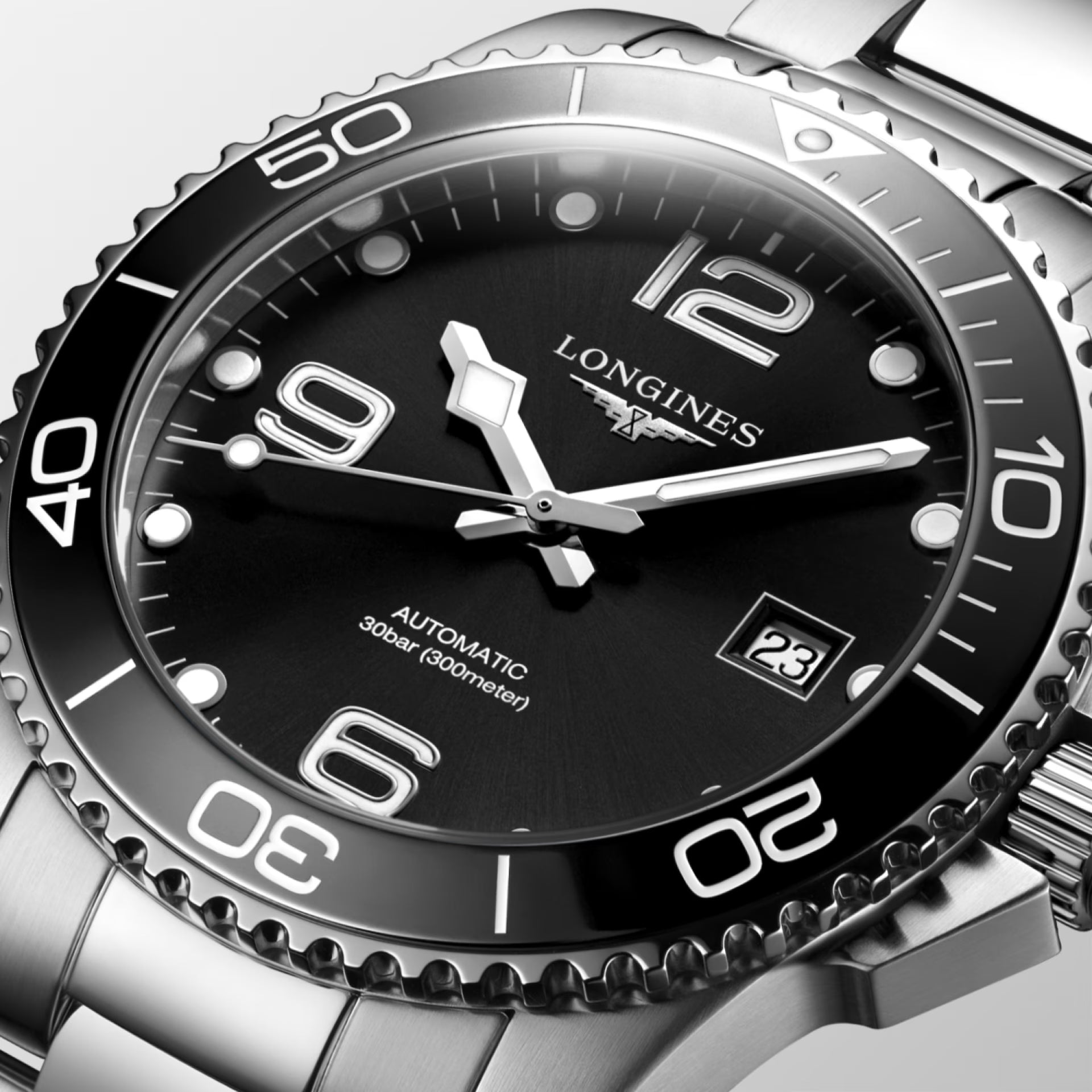 Longines HydroConquest – Orologio automatico Swiss Made nero L3.781.4.56.6