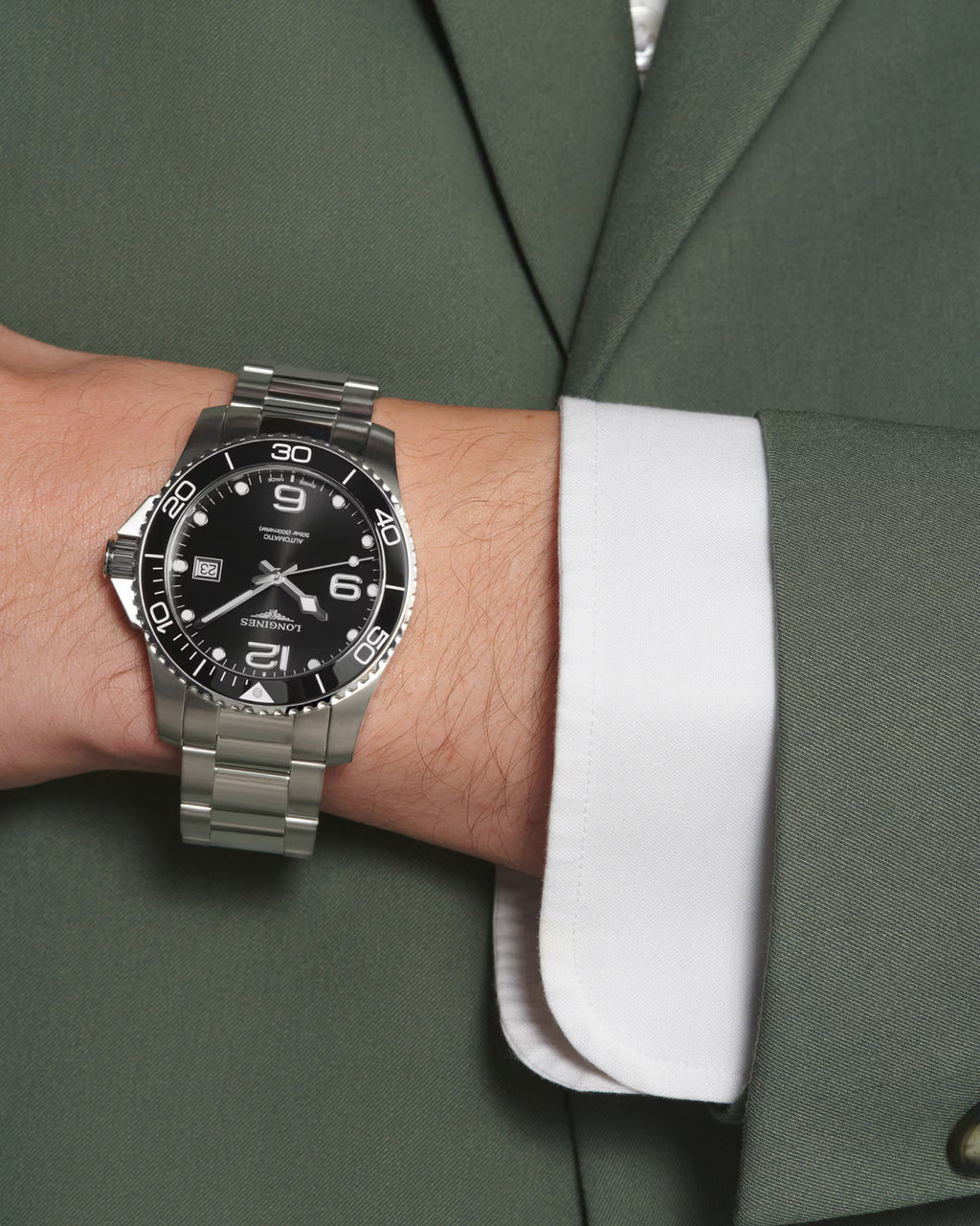 Longines HydroConquest – Orologio automatico Swiss Made nero L3.781.4.56.6