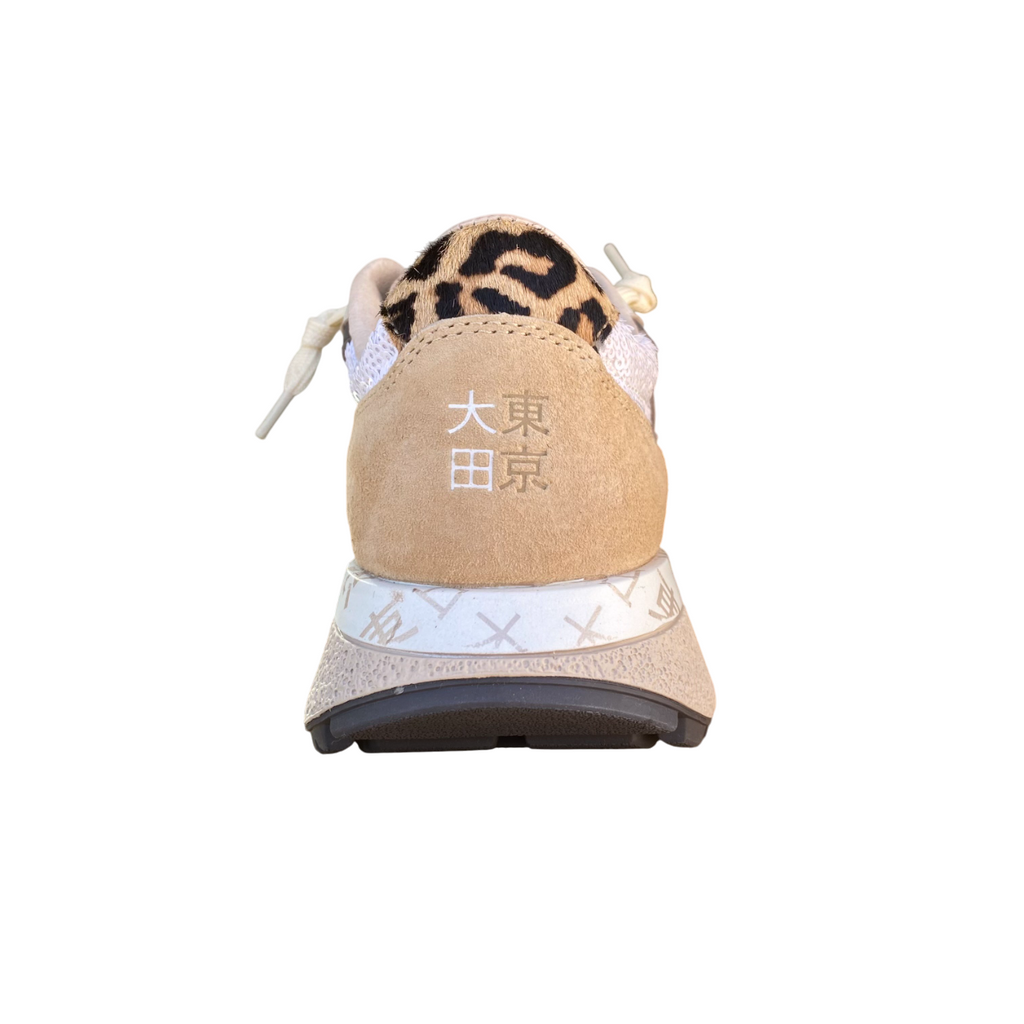 Lotto Leggenda – Scarpa Sneakers Donna TOKYO AOYAMA PRT 1 W 223174-DU9 Bianco-Beige | Eleganza Urban Chic, Pelle Premium, Comfort e Dettagli Preziosi