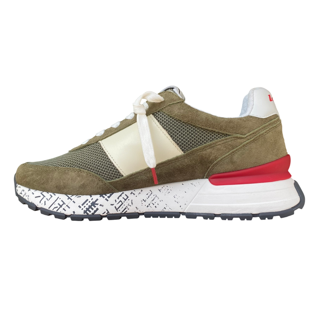 Lotto Leggenda Tokyo Ginza PRT Lifestyle Sneakers Uomo Oliva Nero Rosso - 222656-DC0