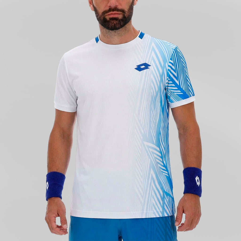 Lotto Tech VI D3 Bianco 223334 0F1 – T-Shirt Tennis Uomo