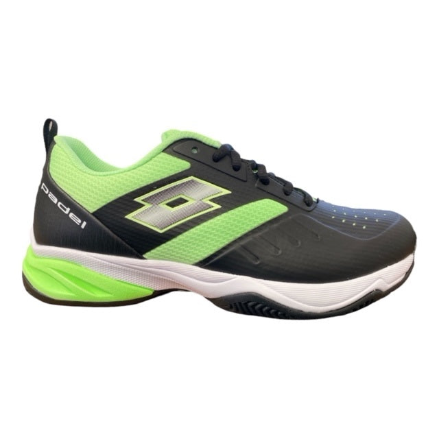Lotto scarpa da padel da uomo Superrapida 400 IV 217300 1TA  nero-verde