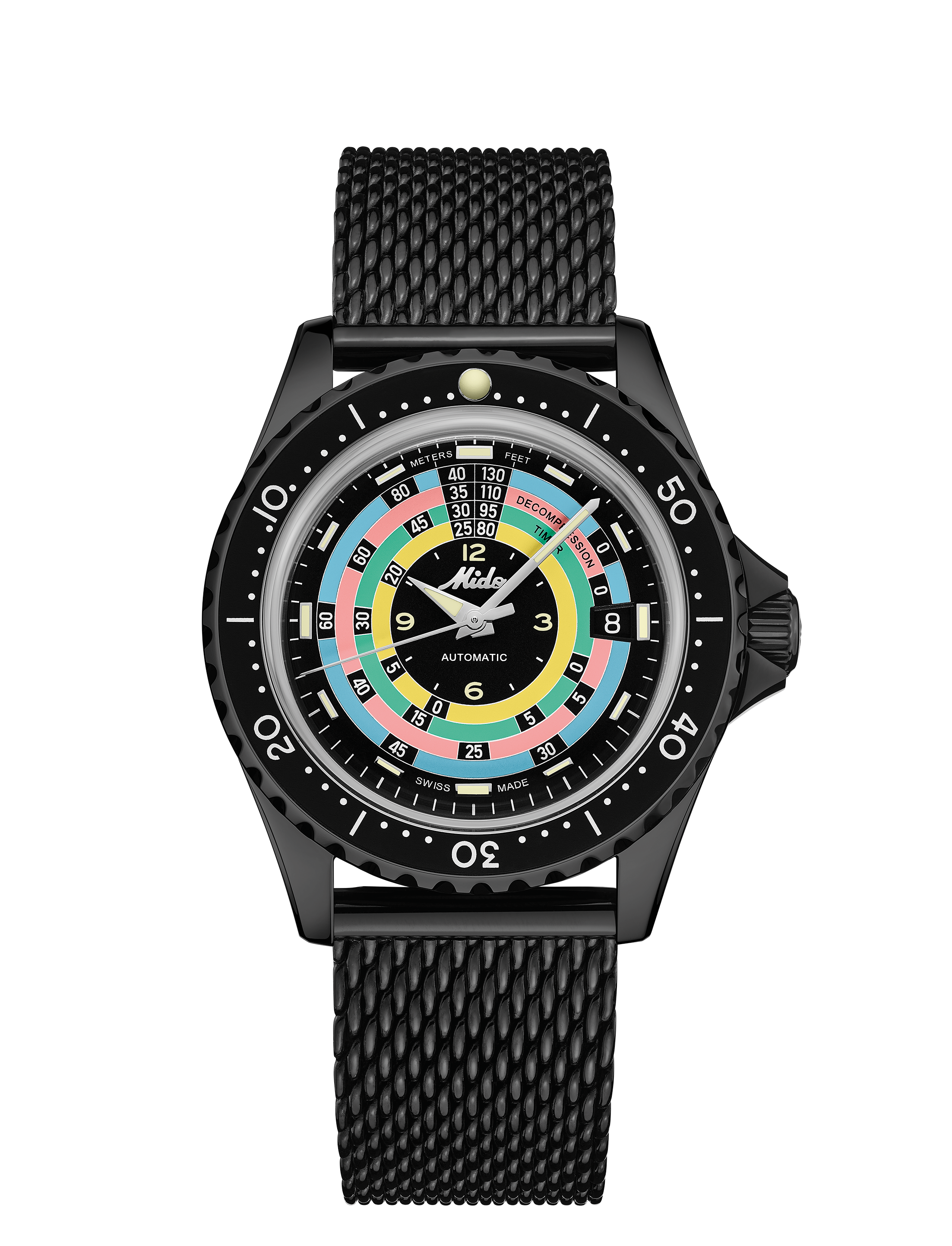Mido orologio Ocean Star Decompression Worldtimer Limited Edition 1961 40mm nero automatico acciaio finitura PVD nero M026.807.33.051.00