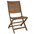 Sedia Riviera in legno di Acacia massiccio con dimensioni cm 50 x 65 x 94 h