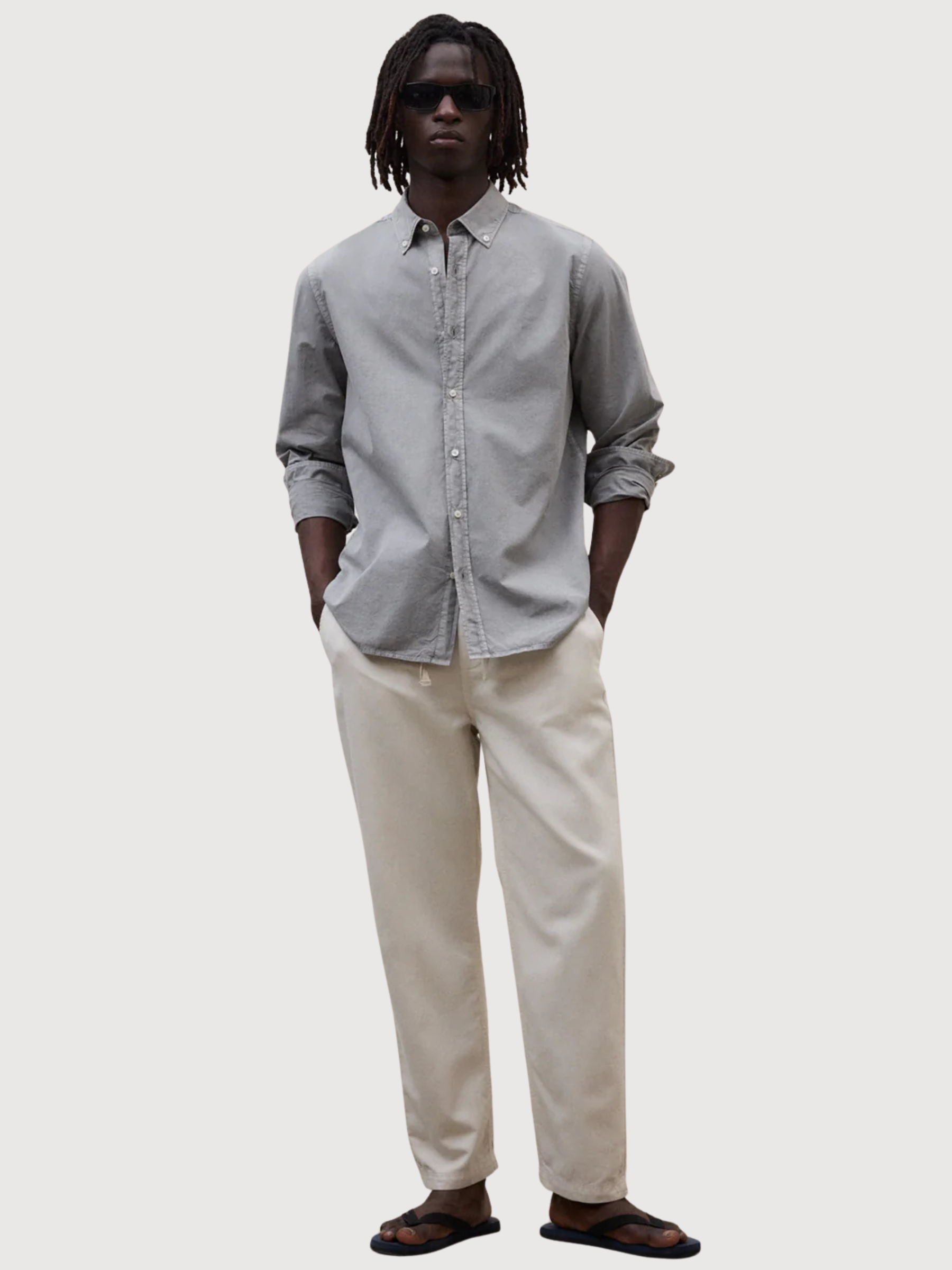 ANTEJO POPELIN SHIRT MAN Charcoal | ECOALF