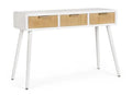 Consolle Charley bianca con 3 cassetti - dimensioni 110X40X78H