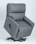 Poltrona Relax 2 Motori COMFY Grigia con Funzione Reclinabile e Alzapersona