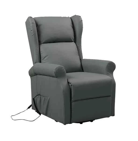 Poltrona relax Pisa – Reclinabile elettrica con alzata assistita, grigio