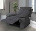 Poltrona Recliner Motorizzata POSEIDON con Poggiapiedi Grigio