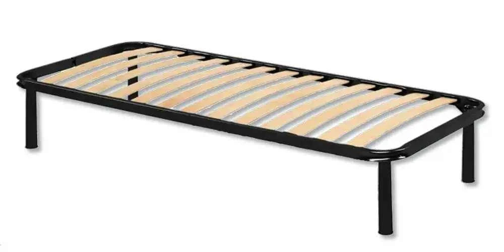 Rete per letto singolo 80x190 cm – 13 doghe in betulla, acciaio