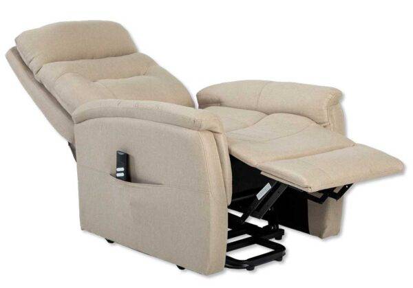 Poltrona Relax 2 Motori SOFT Sabbia con Funzione Reclinabile e Alzapersona