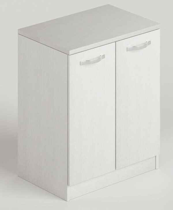 Base lavanderia 71 cm in kit bianco frassinato Laundy