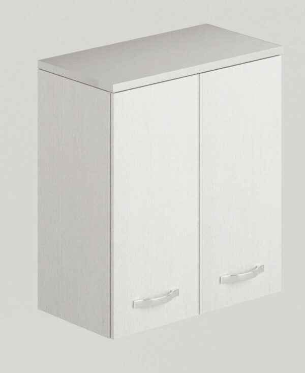 Pensile Laundry Bianco Frassinato da 71 cm con Anta a Doppia Apertura