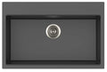 Lavello 1 vasca in Quarzo Nero 78x51cm - profondità 22cm