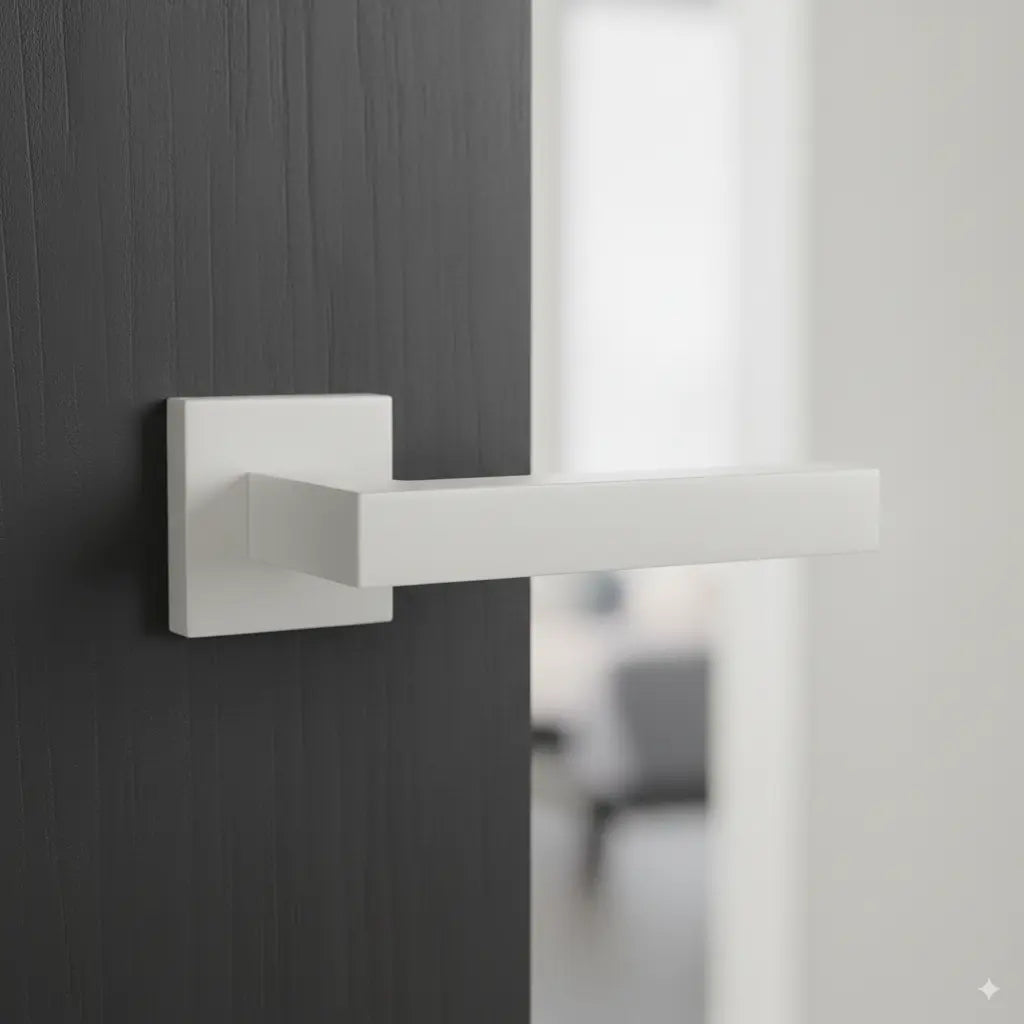 MANIGLIA PER PORTA AURA BIANCA