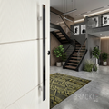 Maniglione Per Porta Mod.301 Dritto Rettangolare In Acciaio Inox