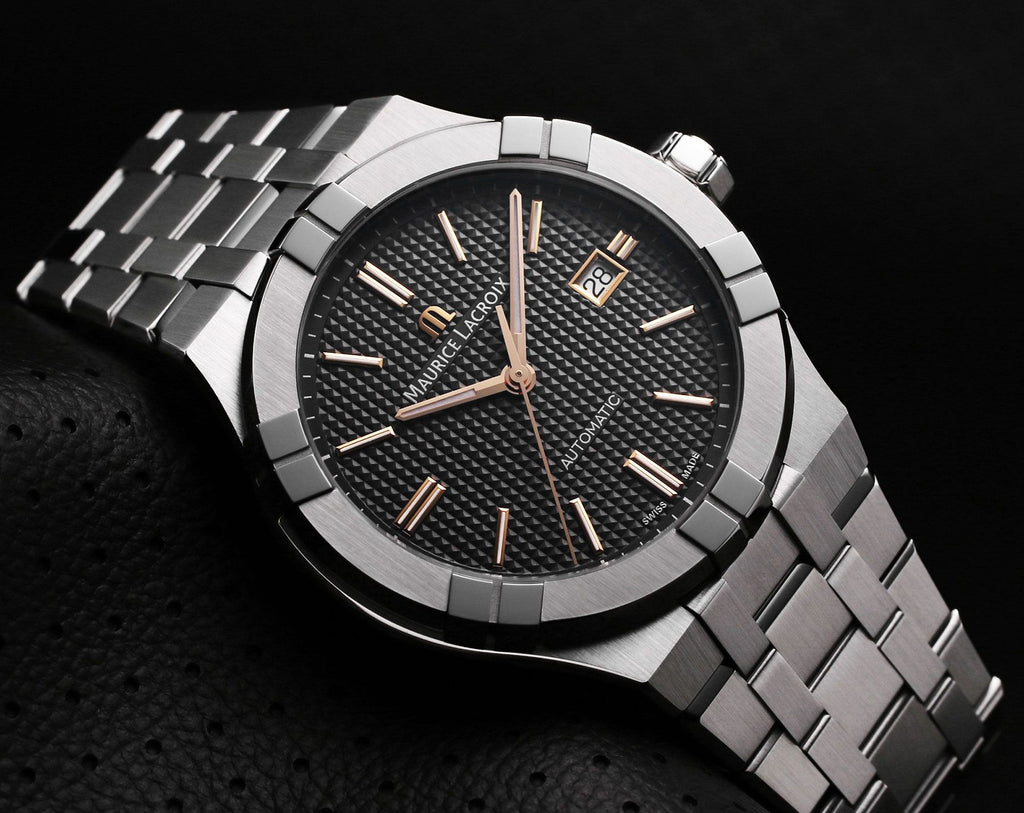 Maurice Lacroix AIKON Automatic Date 42 mm Automatico Swiss Made Quadrante Grigio – AI6008-SS002-331-1