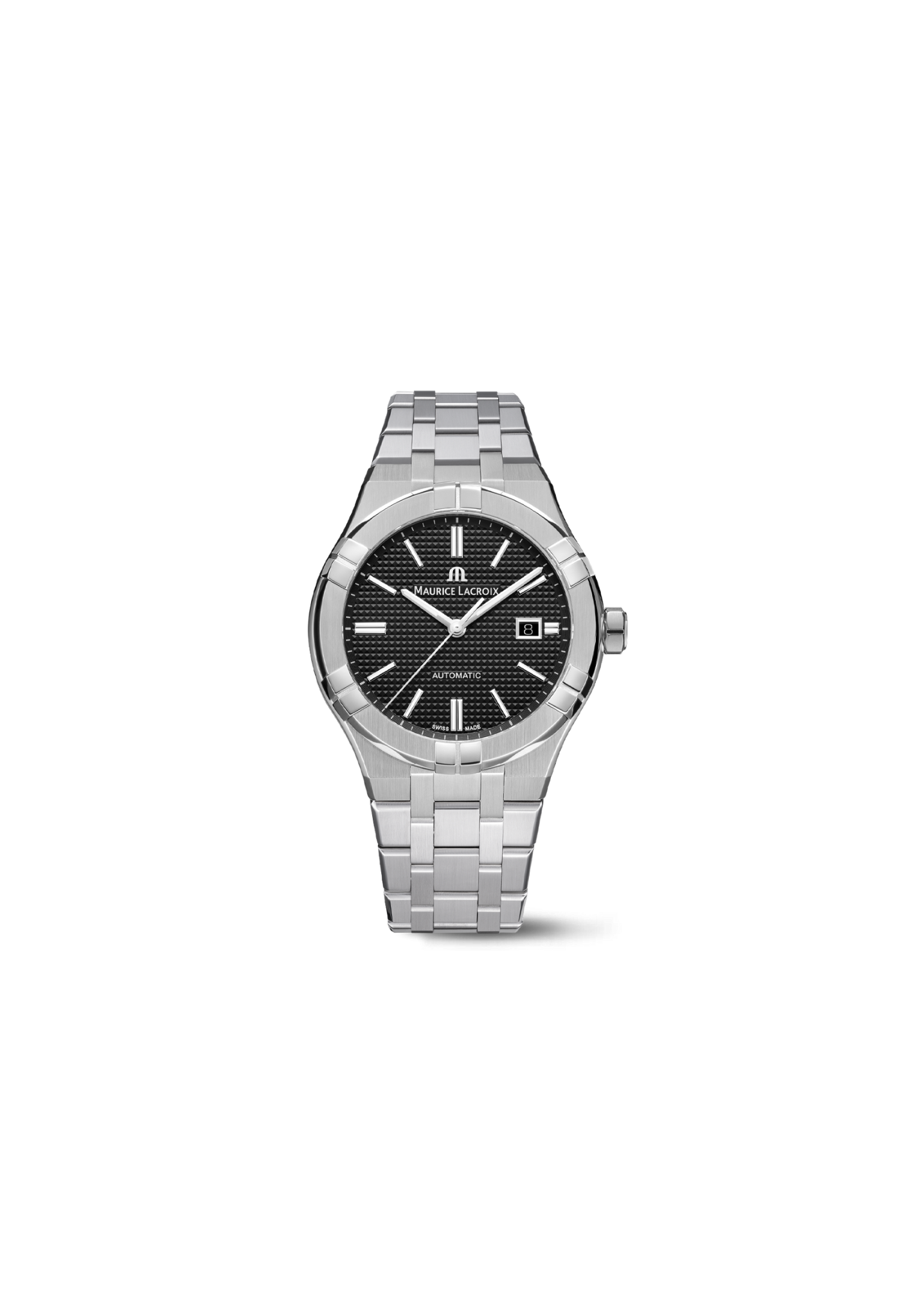 Maurice Lacroix AIKON Automatic Date 42mm Automatico Swiss Made Nero – AI6008-SS002-330-1