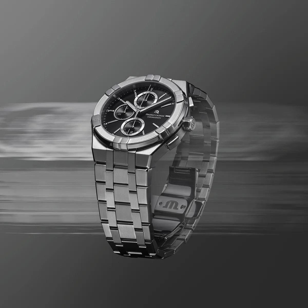 Maurice Lacroix Aikon Quartz Chronograph – Quarzo Swiss Made Nero 42mm AI1118-SS002-330-1