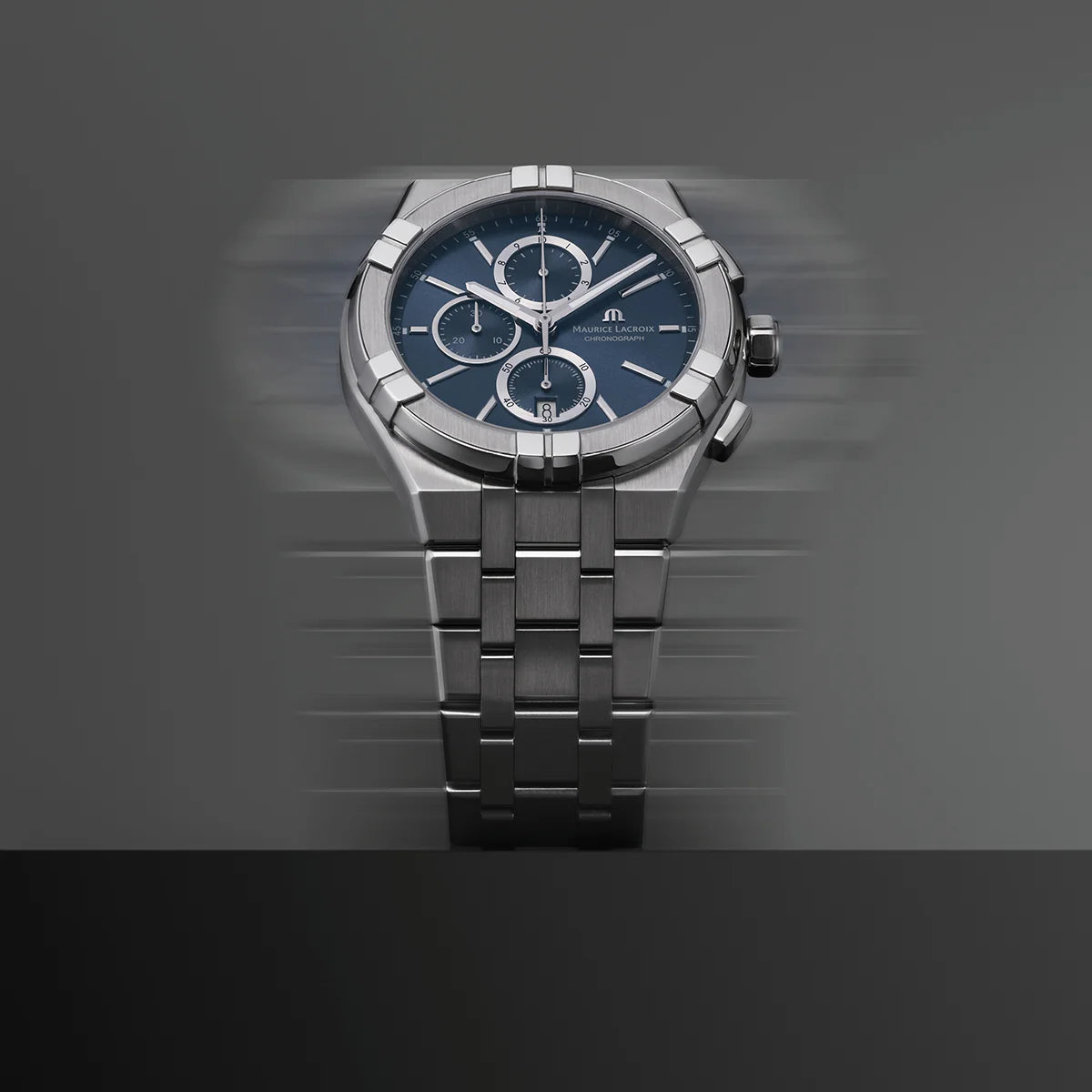 Maurice Lacroix Aikon Quartz Chronograph – Quarzo Swiss Made Blu 42mm – AI1118-SS002-430-1