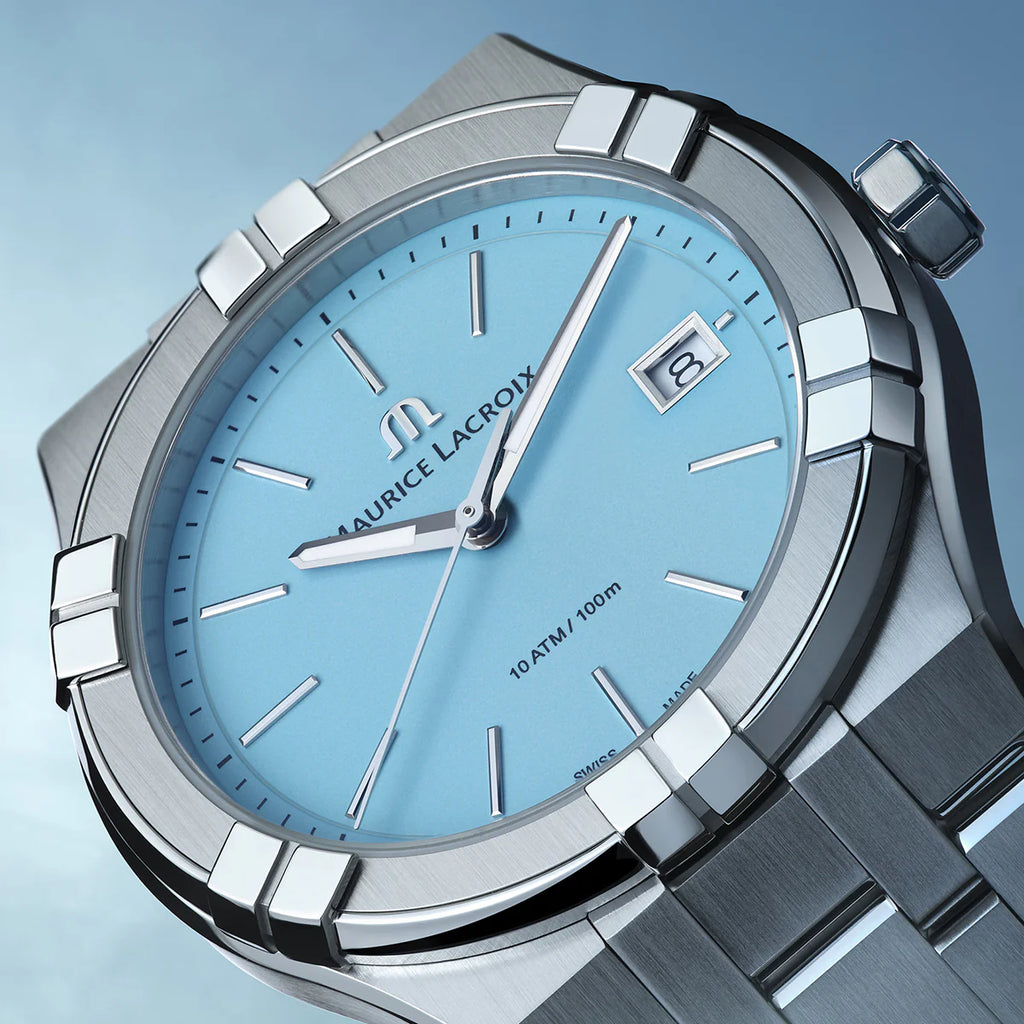 Maurice Lacroix Aikon Quartz Colours Edition Azzurro 40mm – Quarzo Swiss Made – AI1108-SS002-431-1