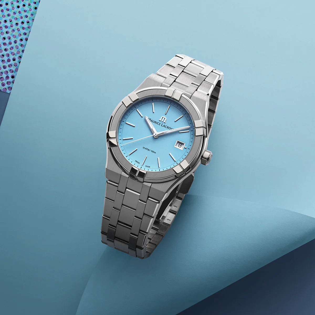 Maurice Lacroix Aikon Quartz Colours Edition Azzurro 40mm – Quarzo Swiss Made – AI1108-SS002-431-1