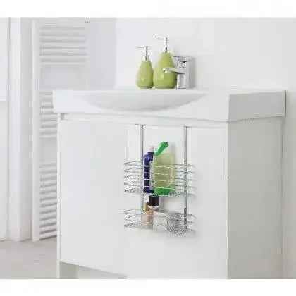 Mensola rettangolare 2 ripiani 26x12x36h