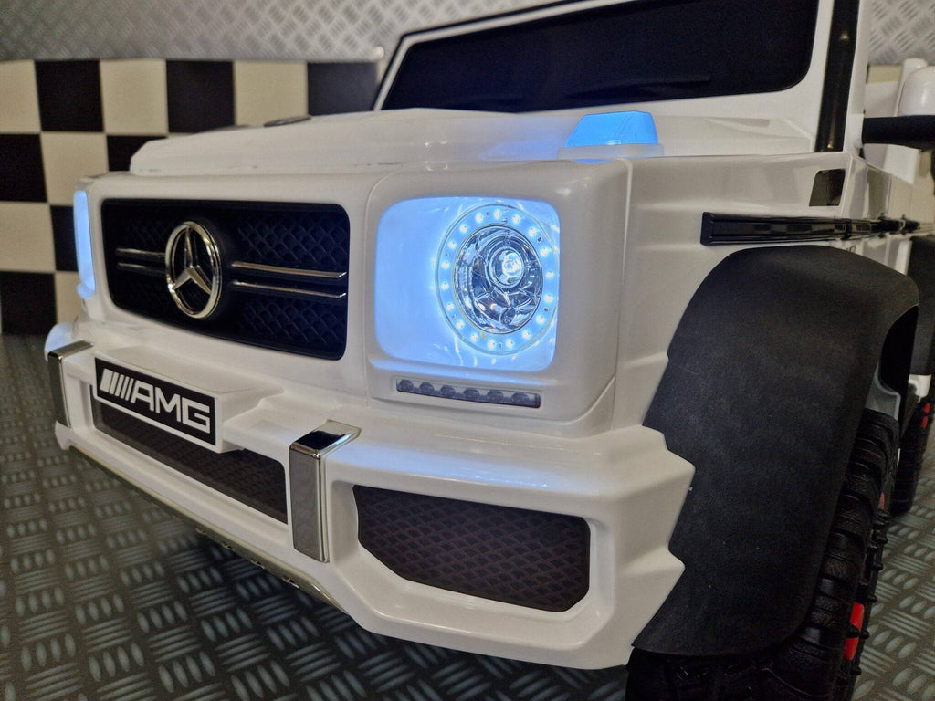 Auto Elettrica per Bambini Mercedes G63 AMG 6×6 12 V – Bianca