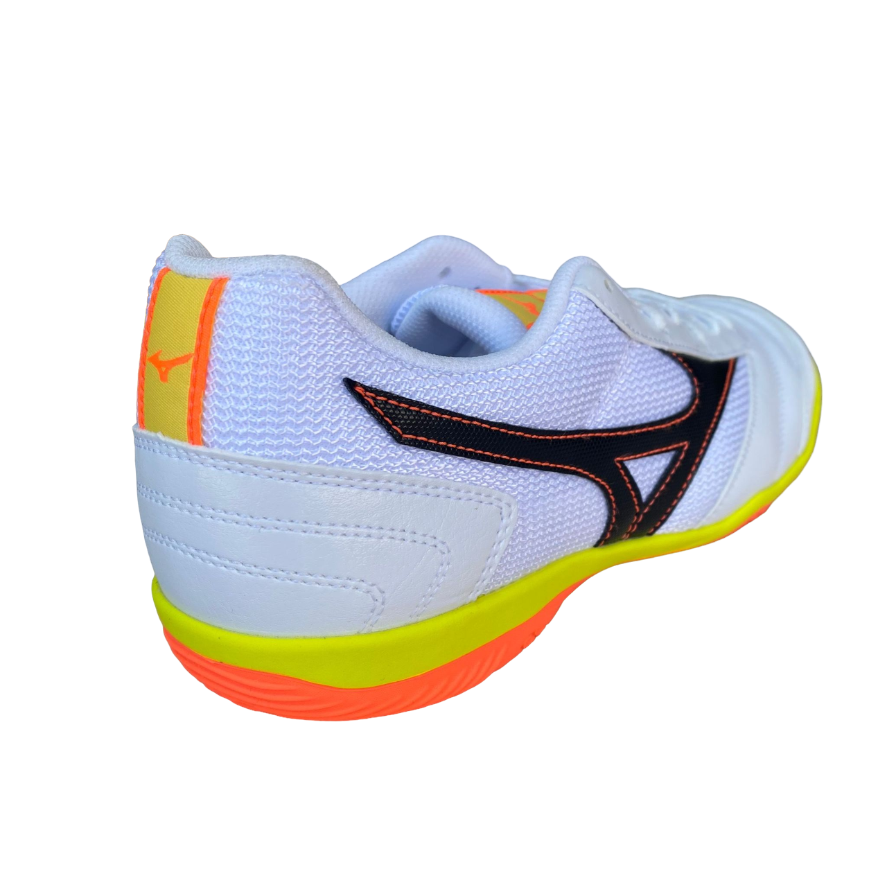 Mizuno Futsal MRL Sala Club Indoor Scarpa Calcetto Uomo Bianco Giallo Arancio - Q1GB230597