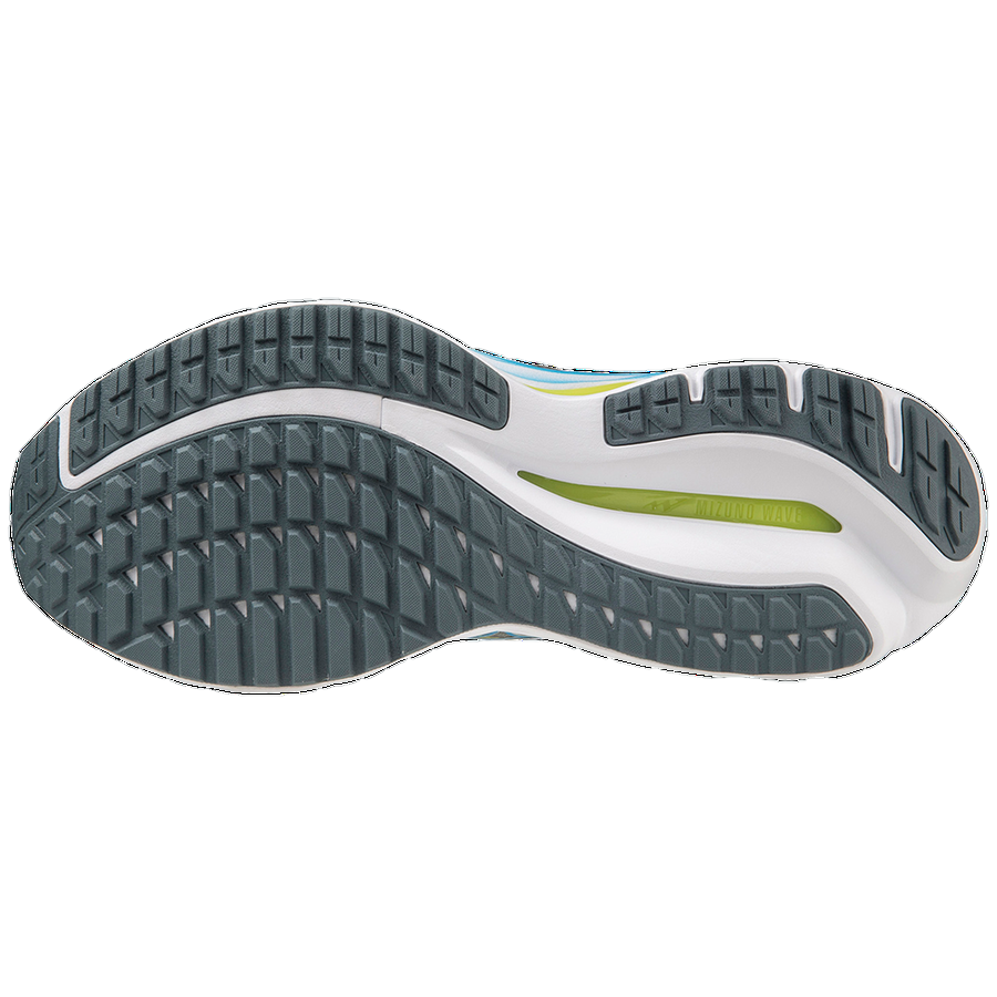 Mizuno Wave Inspire 19 J1GC234451 Grigio-Azzurro – Scarpa Running Uomo Antipronazione Stabilità