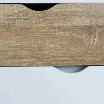 Mobile Terence: Legno Bianco e Naturale, cm 99x39x82