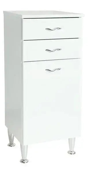 Mobile multiuso 2cassetti+1anta 35x34x84h bianco