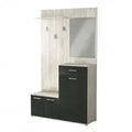 Mobile per Entrata Smeraldo Pino Chiaro e Antracite, cm 115x35x197