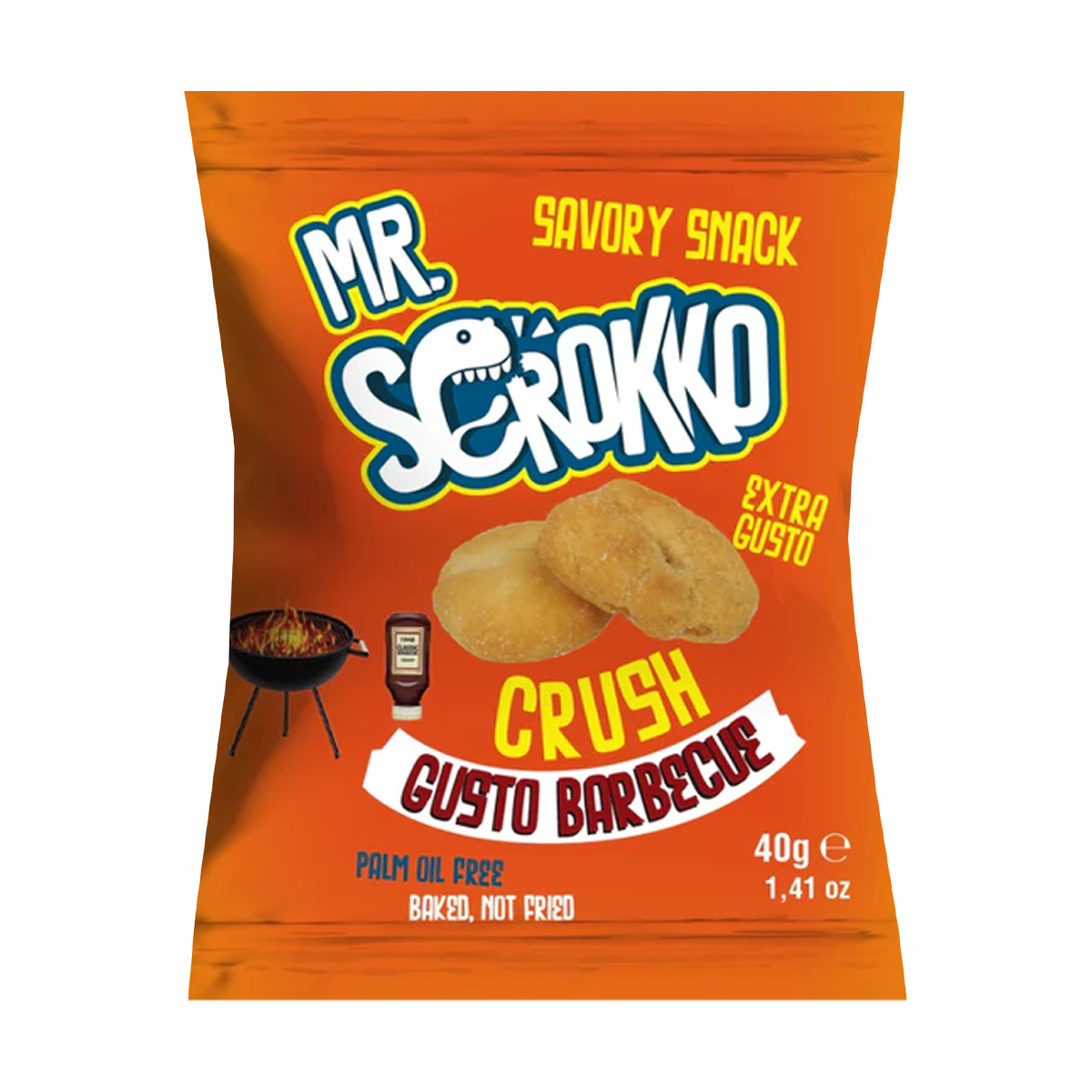 MR. SCROKKO tarallini gusto Barbecue da 40g - Confezione da 60 pezzi