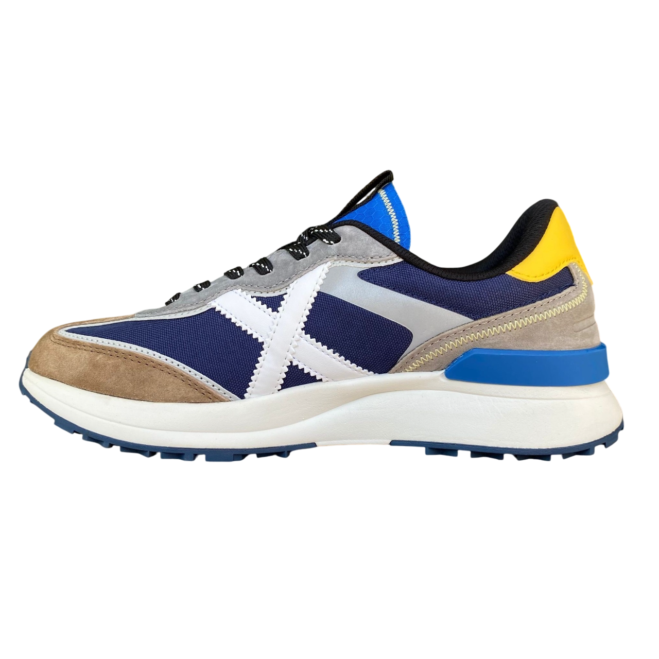 Munich scarpa sneakers uomo Dinamix 09 8862009 blu-beige
