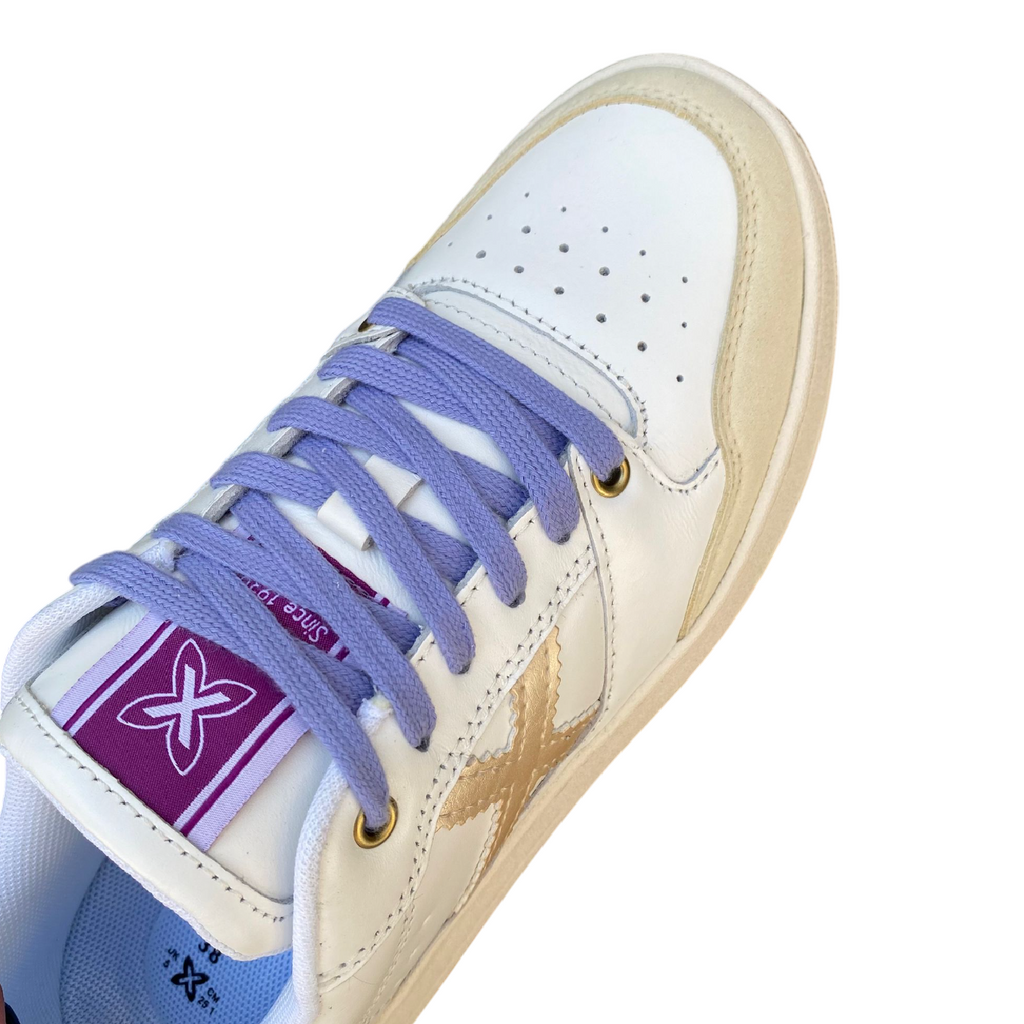Munich scarpa sneakers donna Legit 100 8908100 bianco-viola