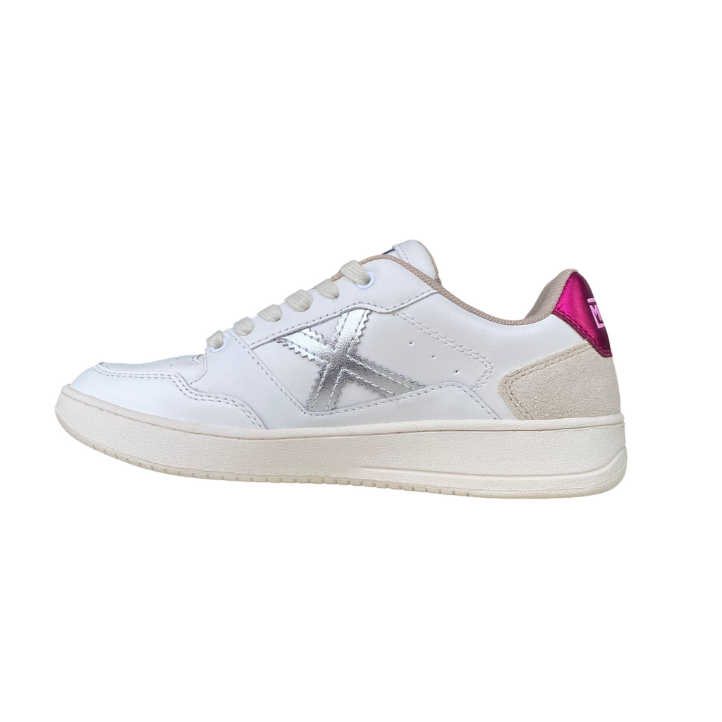 Munich Sneaker Legit 95 8908095 Bianco Argento Fucsia Donna