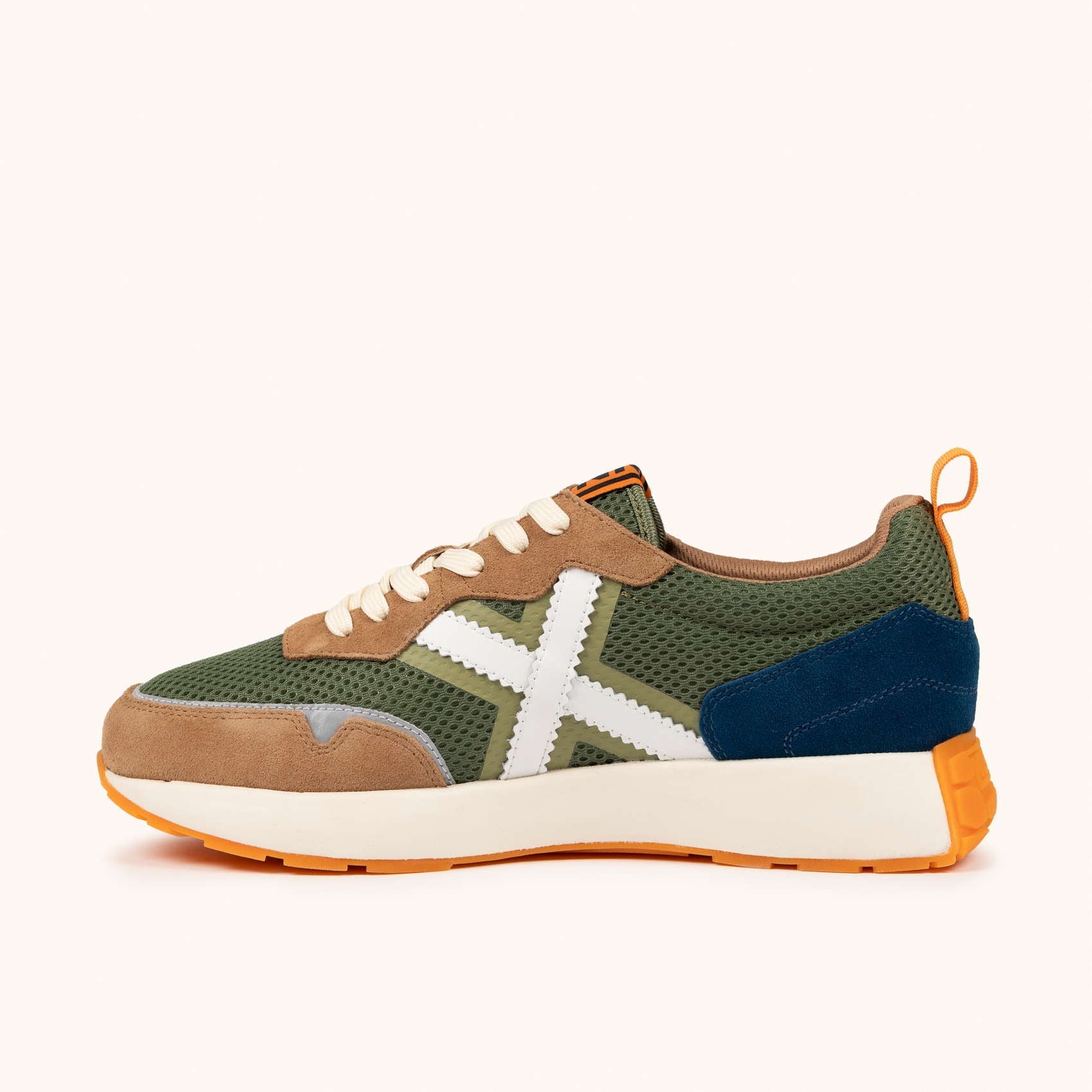 Munich scarpa sneakers da uomo XEMINE 96  8907096 verde-marrone-blu - Eleganza Sportiva