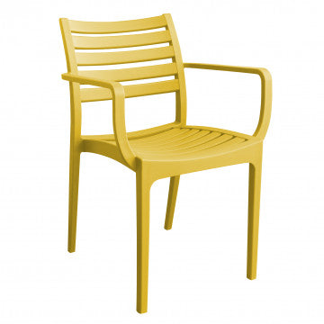 Poltrona in polipropilene impilabile Eveline - Dimensioni: 58.5x55.2x84cm
