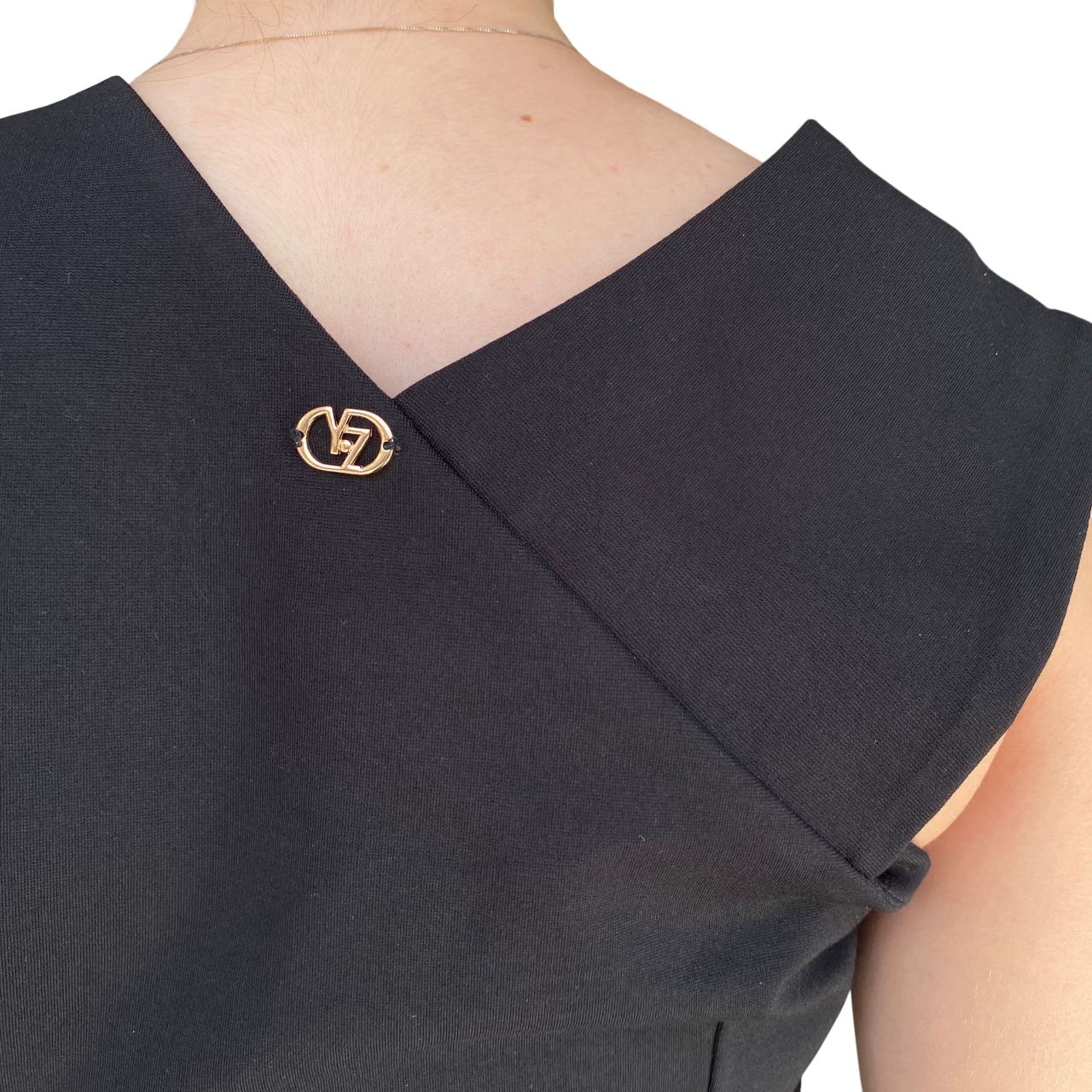 Yes Zee Abito Lungo Nero Donna 1432A037
