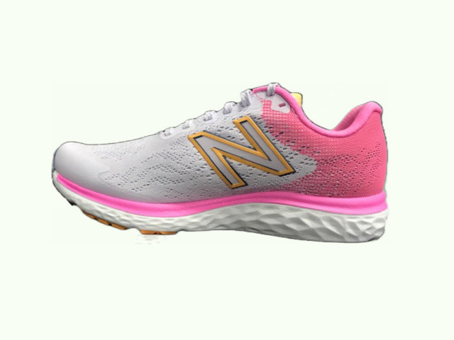 New Balance W680CE7 Scarpe Running Donna Grigio Rosa - 195907691625
