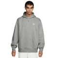 Nike FN3859-063 - Felpa Club Uomo con Cappuccio Grigia