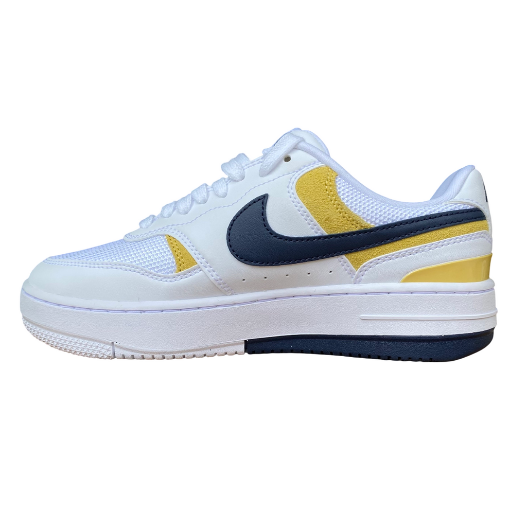 Nike HJ5997-101 Gamma Force Bianco-Giallo - Sneakers Donna Platform